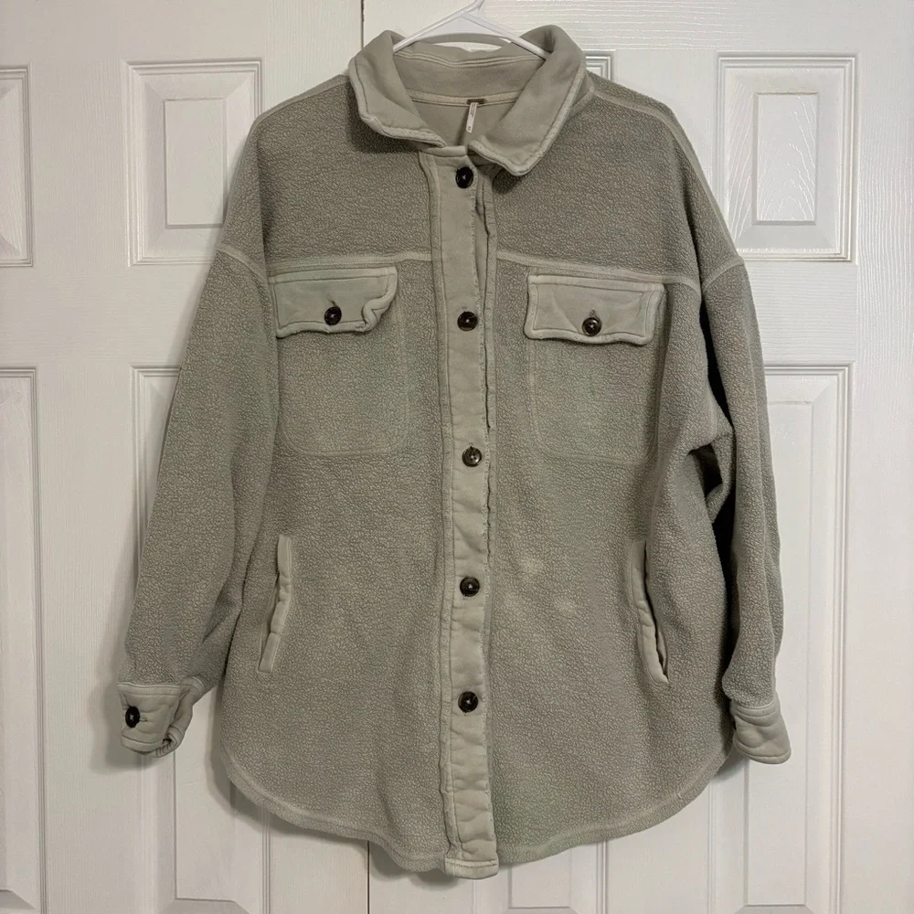 Free People Ruby Jacket Cream / Tan - Picture 2 of 13